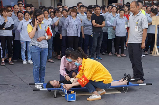 上海one体育
2019年上半年消防演习现场